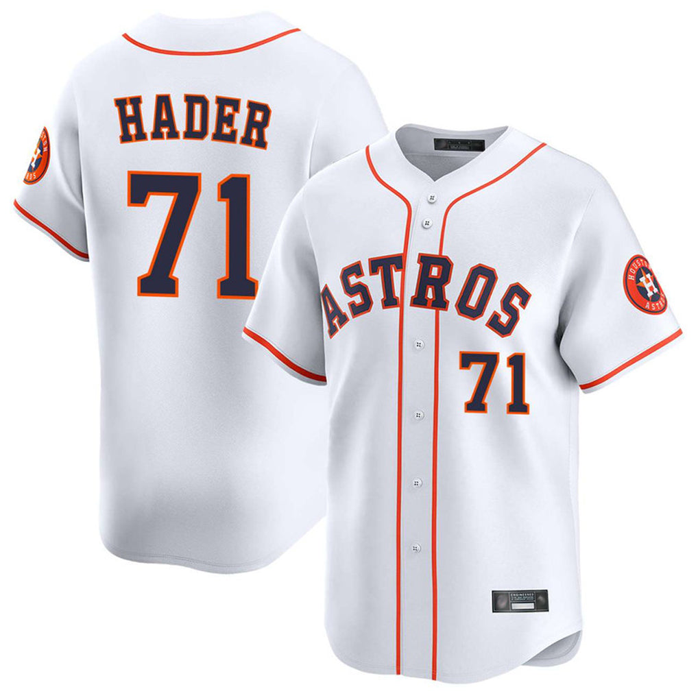 Ndoa H.Astros #71 Josh Hader Player White Home Limited Stitched Jerseys