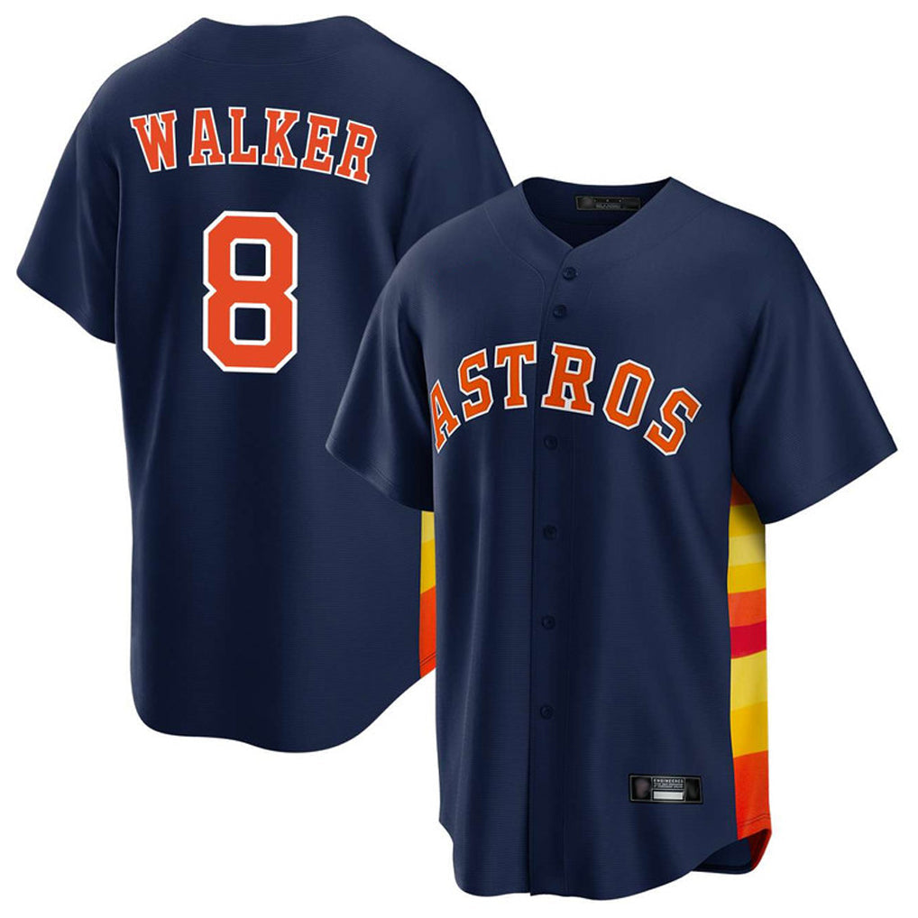 Ndoa H.Astros #8 Christian Walker Player Navy Home Game Stitched Jerseys