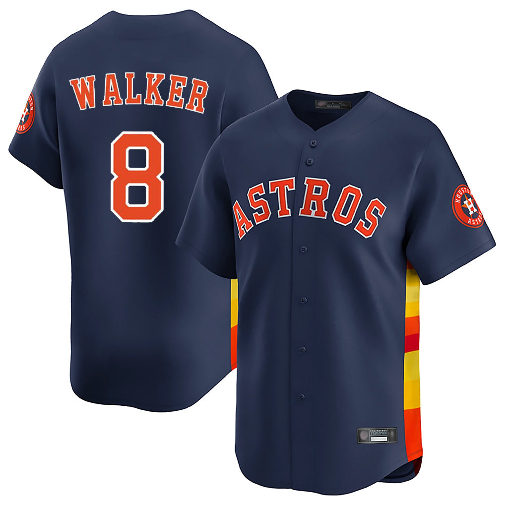 Ndoa H.Astros #8 Christian Walker Player Navy Home Limited Stitched Jerseys