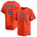 Ndoa H.Astros #8 Christian Walker Player Orange Home Limited Stitched Jerseys