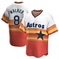 Ndoa H.Astros #8 Christian Walker Player Rainbow Cooperstown Collection T-shirt Stitched Jerseys