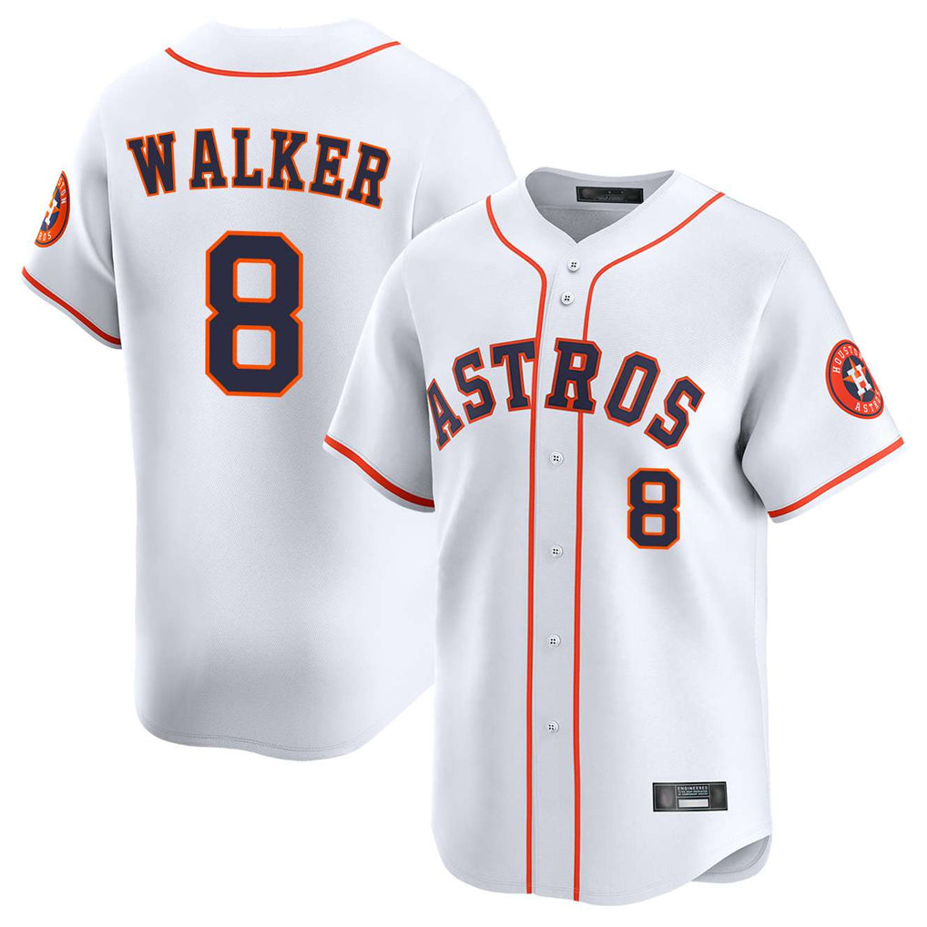 Ndoa H.Astros #8 Christian Walker Player White Home Limited Stitched Jerseys