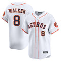 Ndoa H.Astros #8 Christian Walker Player White Home Limited Stitched Jerseys