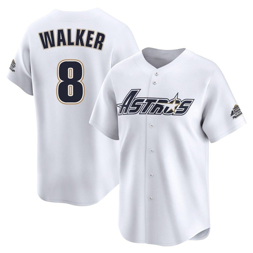 Ndoa H.Astros #8 Christian Walker Player White Throwback Cooperstown Collection Limited Stitched Jerseys