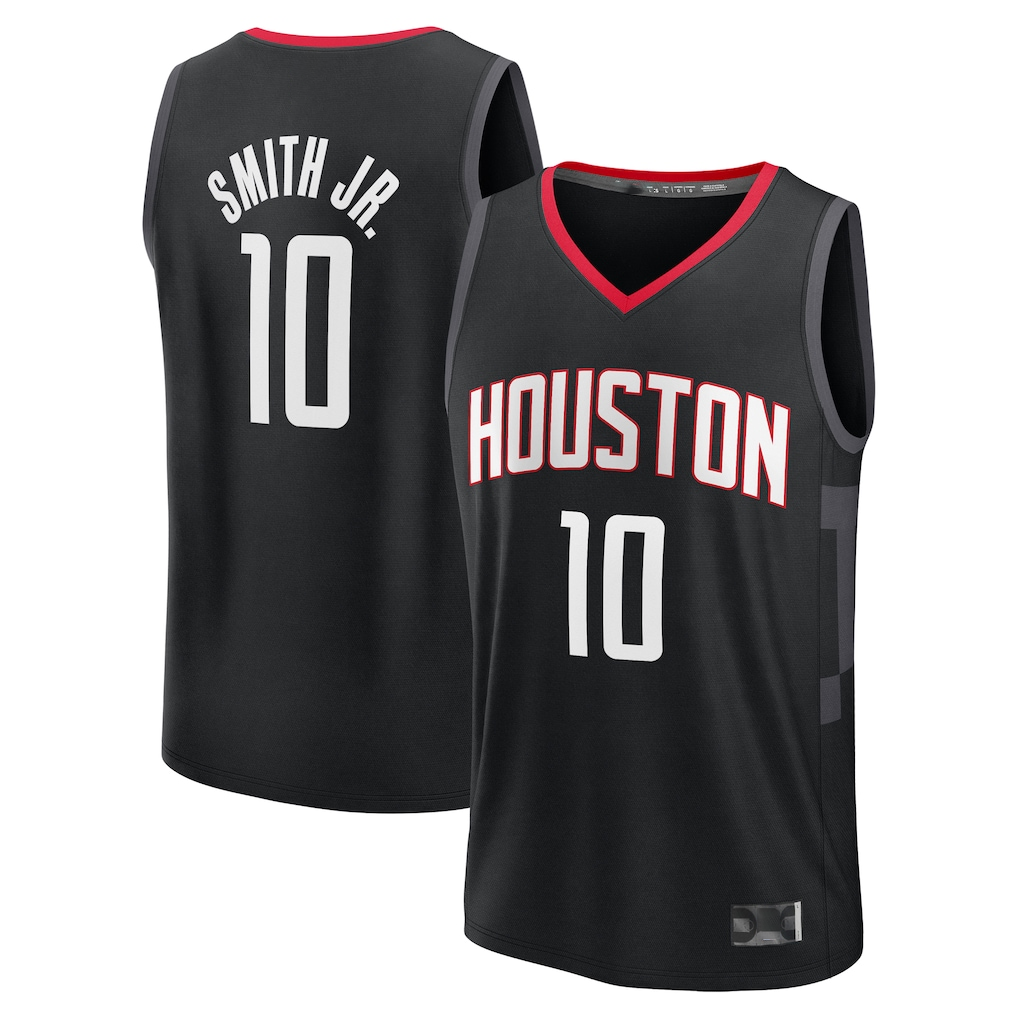 Ndoa H.Rockets #10 Jabari Smith Jr. Black Fast Break Replica Player Stitched Jerseys-Statement Edition