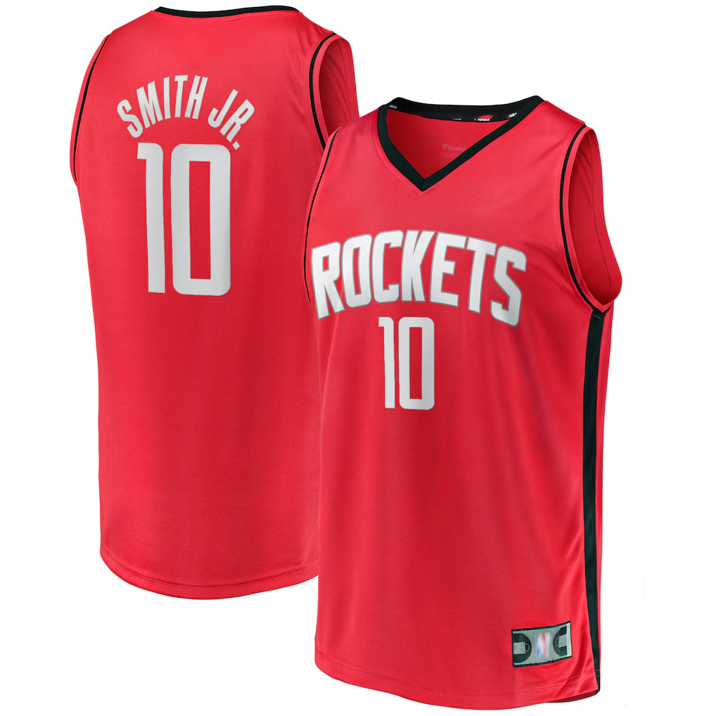 Ndoa H.Rockets H.Rockets #10 Jabari Smith Jr. Red Fast Break Replica Player Stitched Jerseys-Icon Edition