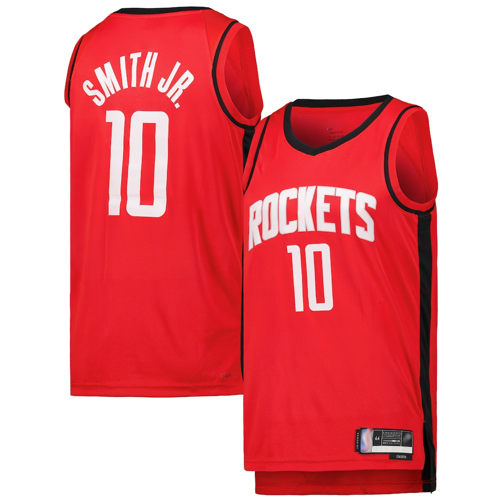 Ndoa H.Rockets #10 Jabari Smith Jr. Red Swingman Stitched Jerseys-Icon Edition