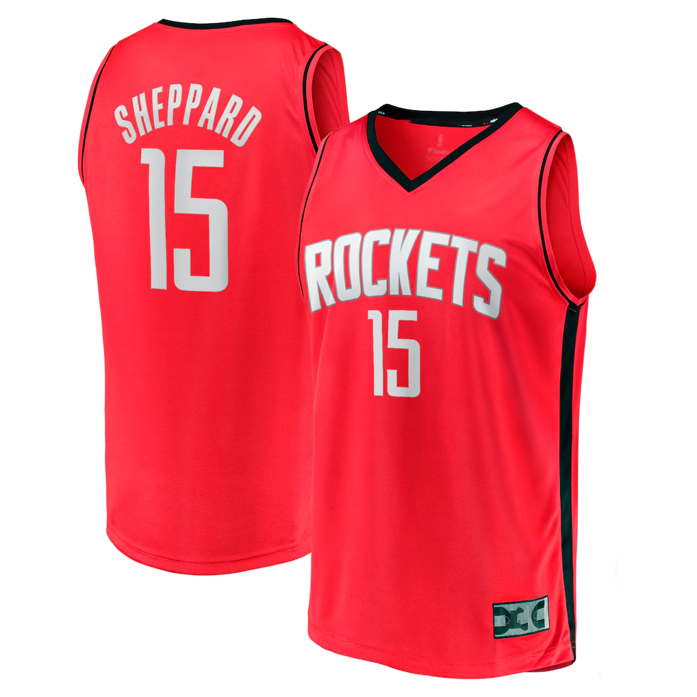 Ndoa H.Rockets #15 Reed Sheppard Red 2024 Draft Fast Break Player Stitched Jerseys-Icon Edition