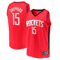 Ndoa H.Rockets #15 Reed Sheppard Red 2024 Draft Fast Break Player Stitched Jerseys-Icon Edition