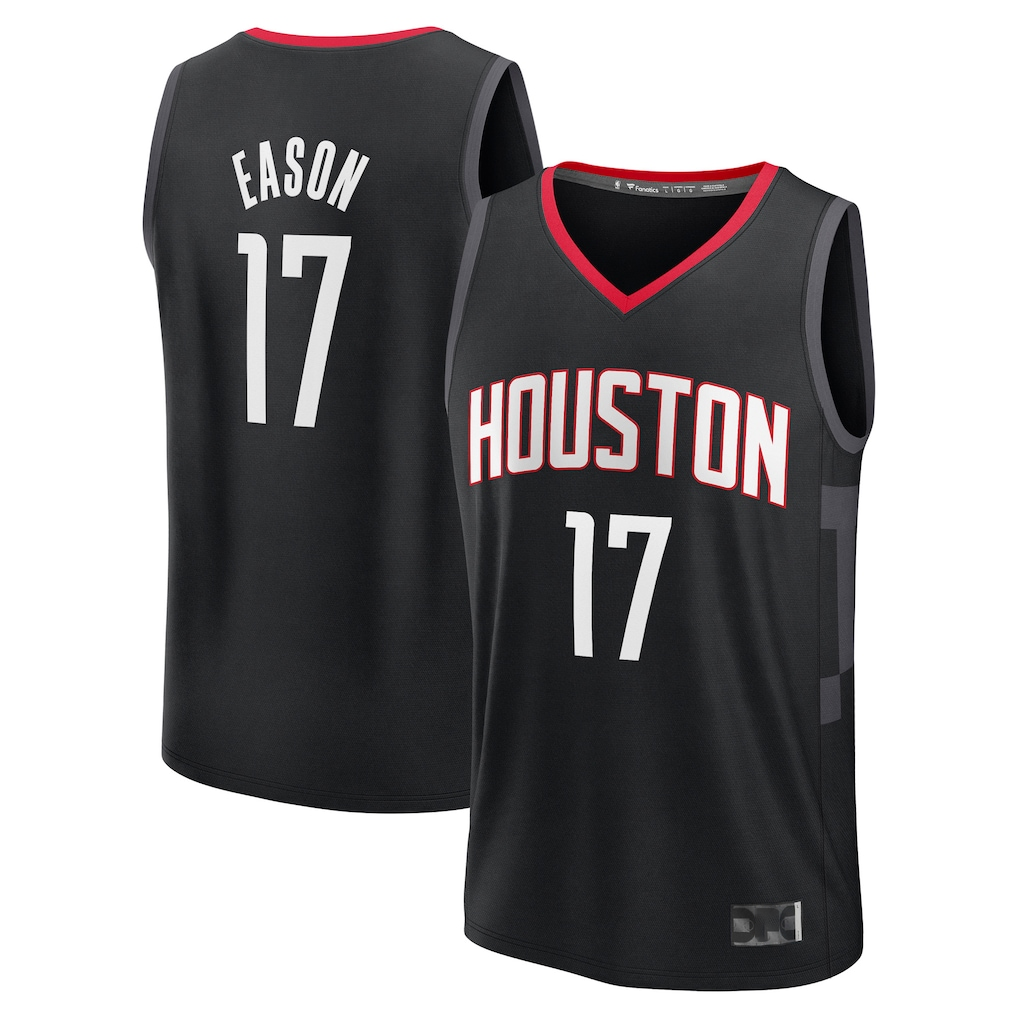 Ndoa H.Rockets #17 Tari Eason Black Fast Break Replica Player Stitched Jerseys-Statement Edition