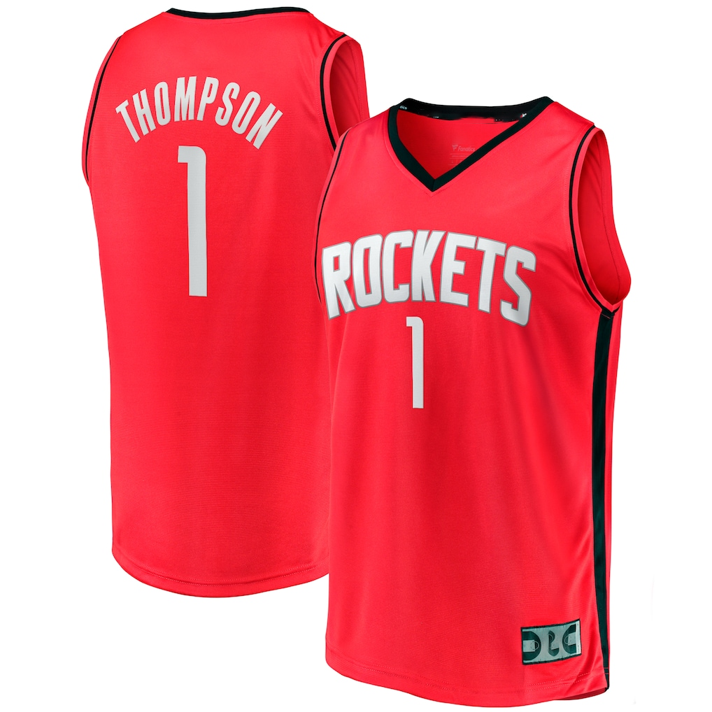 Ndoa H.Rockets #1 Amen Thompson Red Fast Break Replica Stitched Jerseys-Icon Edition