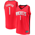 Ndoa H.Rockets #1 Amen Thompson Red Fast Break Replica Stitched Jerseys-Icon Edition