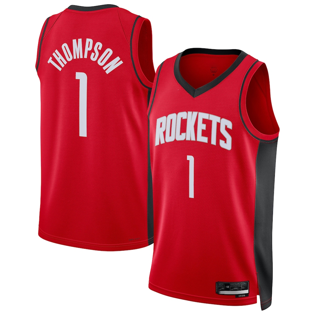 Ndoa H.Rockets #1 Amen Thompson Red Swingman Player Stitched Jerseys-Icon Edition