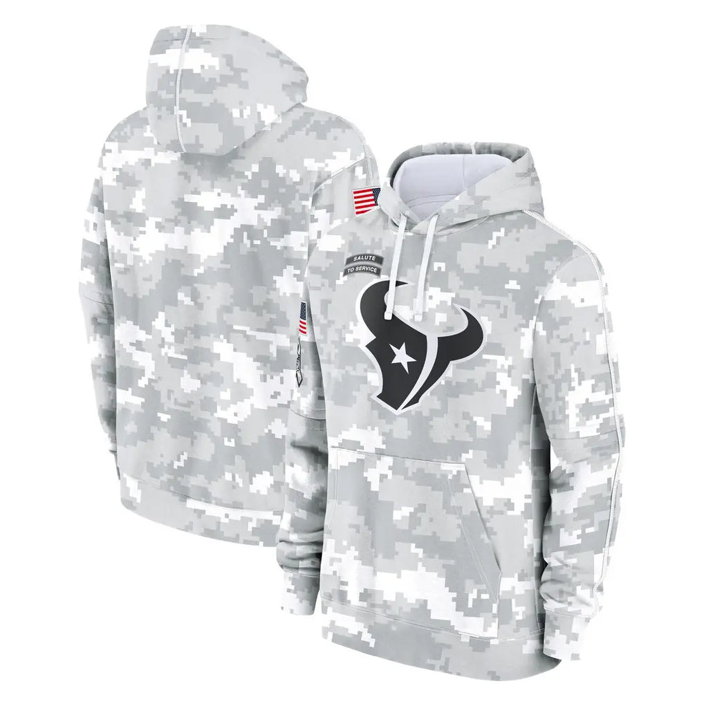 Ndoa H.Texans Arctic Camo Salute to Service Hoodies Limited Game Blank Player Stitched Jerseys