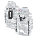 Ndoa H.Texans #0 Azeez Al-Shaair Player Arctic Camo Salute to Service Hoodies Limited Game Stitched Jerseys