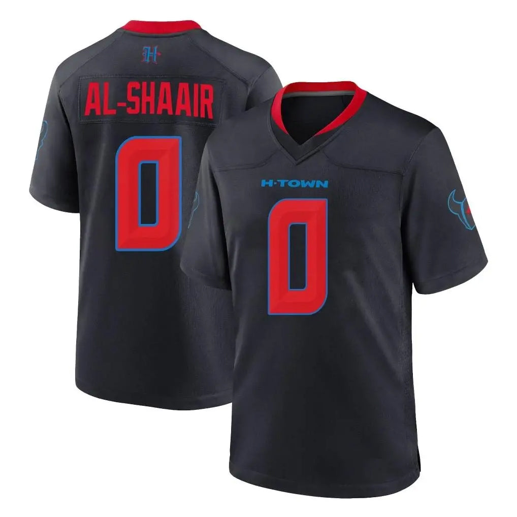 Ndoa H.Texans #0 Azeez Al-Shaair Player Navy 2nd Alternate Home Game Stitched Jerseys