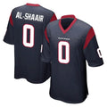 Ndoa H.Texans #0 Azeez Al-Shaair Player Navy Home Game Stitched Jerseys