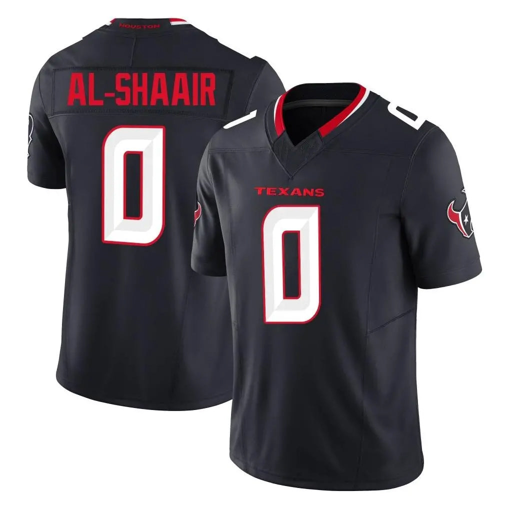 Ndoa H.Texans #0 Azeez Al-Shaair Player Navy Limited Alternate Vapor F.U.S.E. Home Game Stitched Jerseys