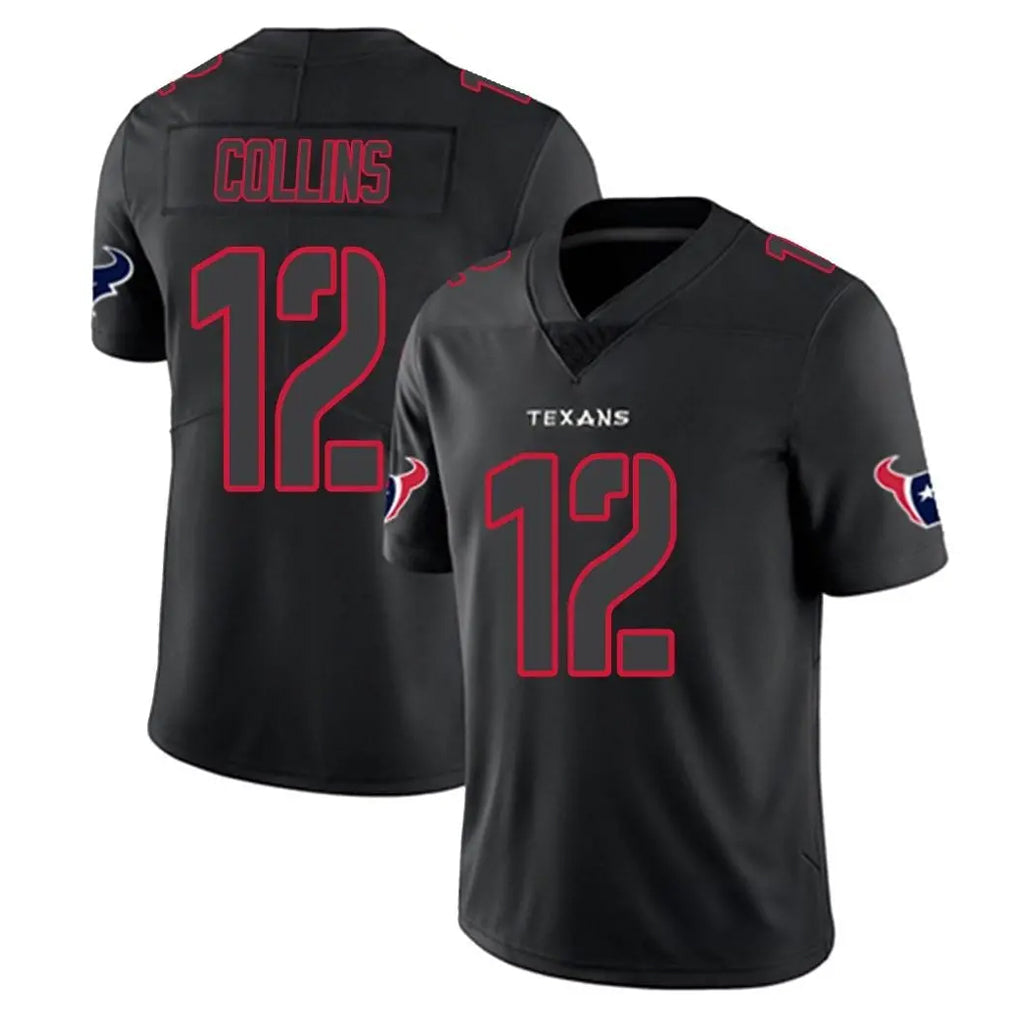Ndoa H.Texans #12 Nico Collins Player Black Impact Limited Game Stitched Jerseys