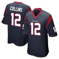 Ndoa H.Texans #12 Nico Collins Player Navy Home Game Stitched Jerseys
