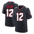 Ndoa H.Texans #12 Nico Collins Player Navy Team Home Game Stitched Jerseys