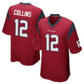 Ndoa H.Texans #12 Nico Collins Player Red Home Game Stitched Jerseys