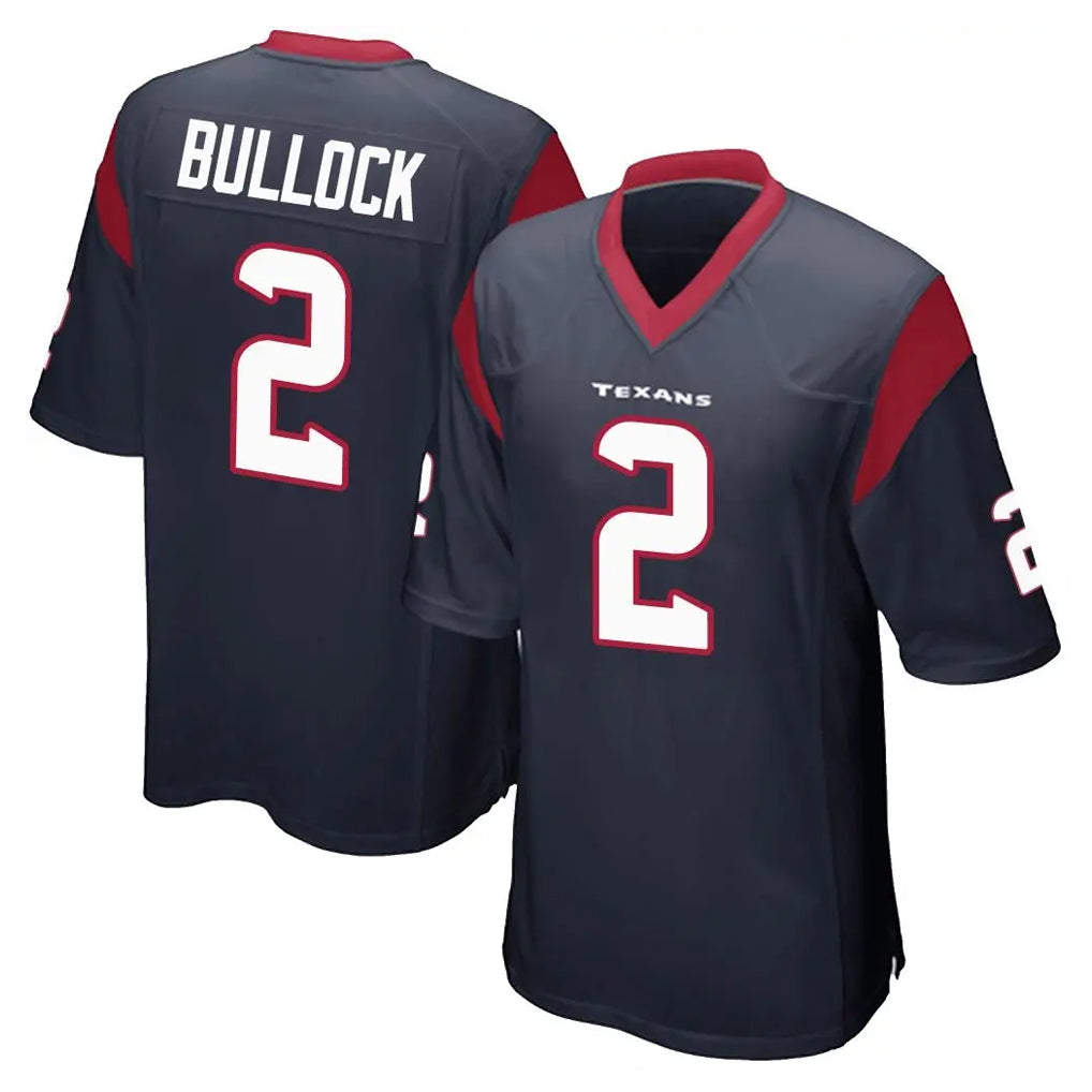 Ndoa H.Texans #2 Calen Bullock Player Navy Home Game Stitched Jerseys