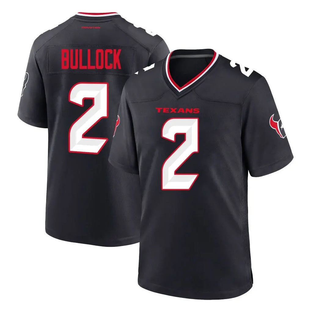 Ndoa H.Texans #2 Calen Bullock Player Navy Team Home Game Stitched Jerseys