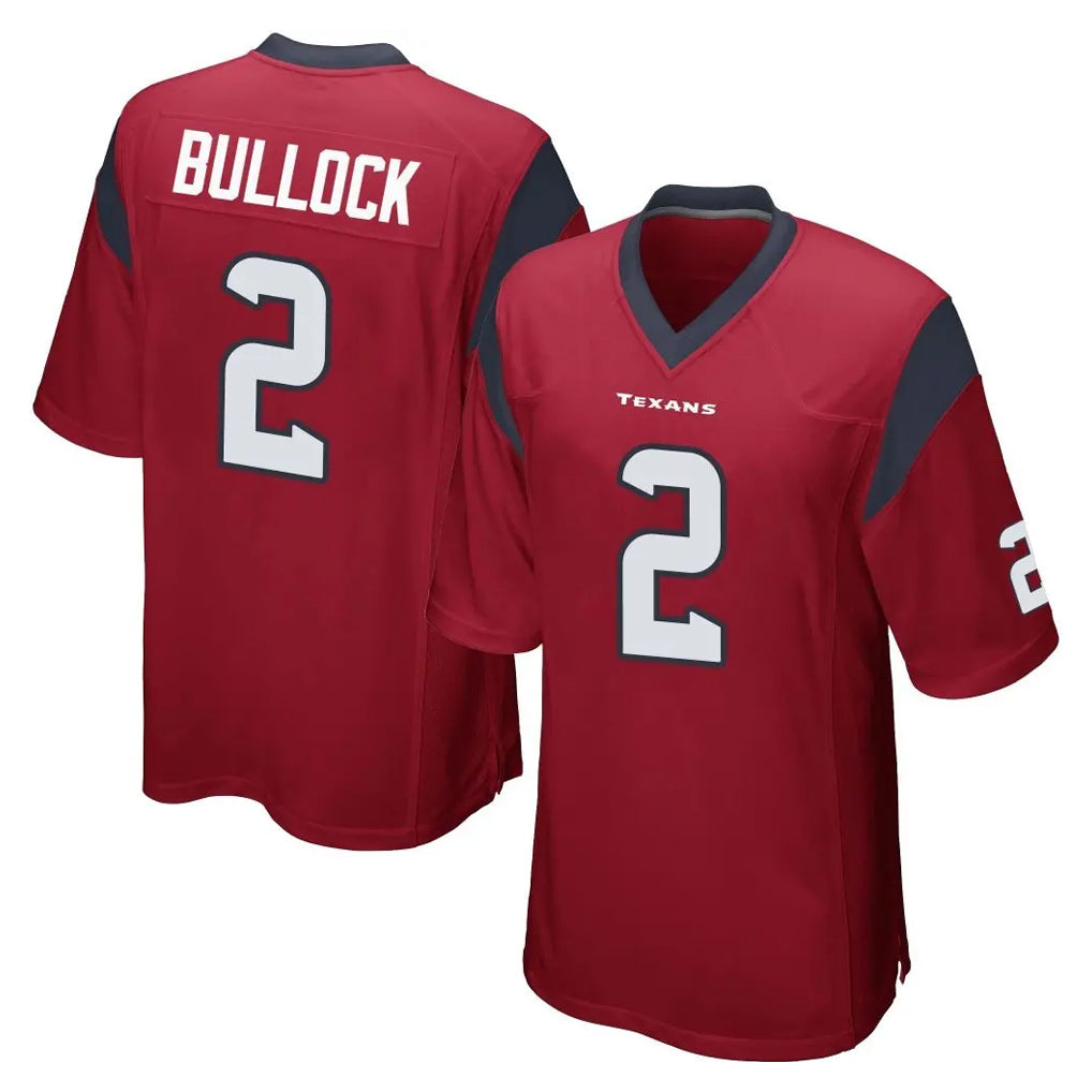 Ndoa H.Texans #2 Calen Bullock Player Red Home Game Stitched Jerseys