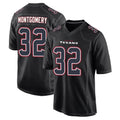 Ndoa H.Texans #32 David Montgomery Player Black Fashion Home Game Stitched Jerseys