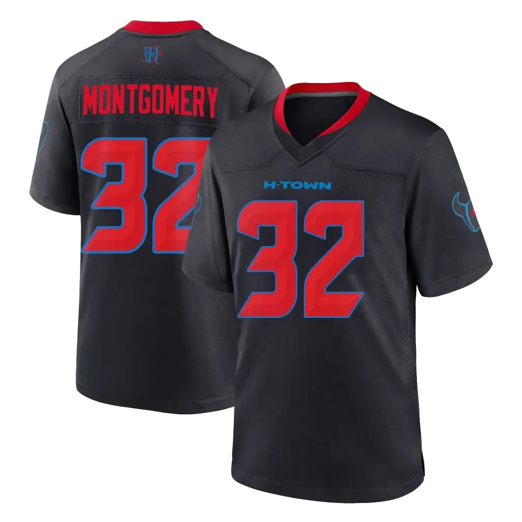 Ndoa H.Texans #32 David Montgomery Player Navy 2nd Alternate Home Game Stitched Jerseys