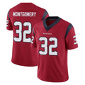 Ndoa H.Texans #32 David Montgomery Player Red Limited Vapor Untouchable Home Game Stitched Jerseys