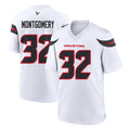 Ndoa H.Texans #32 David Montgomery Player White Home Game Stitched Jerseys