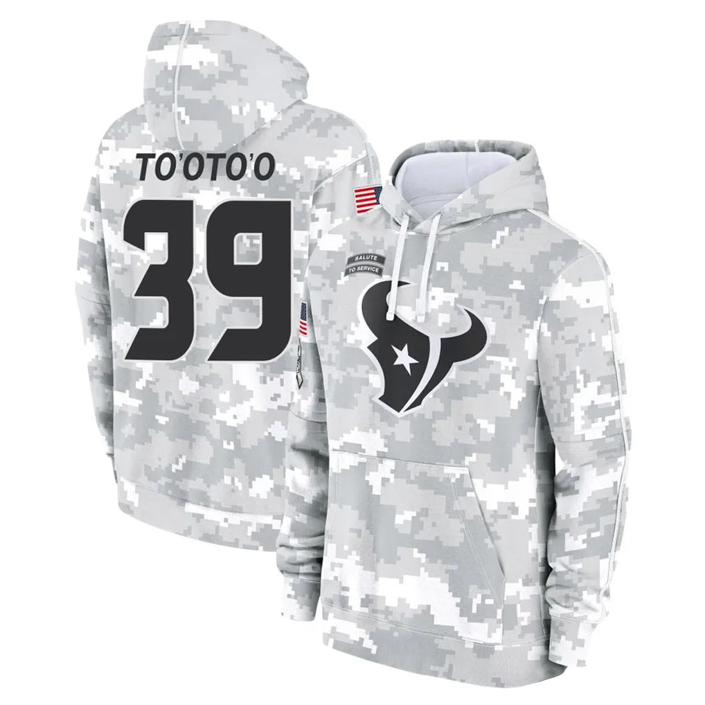 Ndoa H.Texans #39 Henry To'oTo'o Player Arctic Camo Salute to Service Hoodies Limited Game Stitched Jerseys