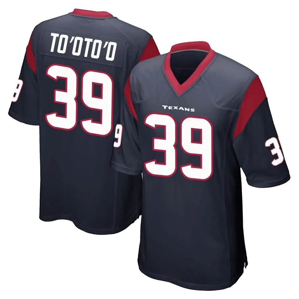Ndoa H.Texans #39 Henry To'oTo'o Player Navy Home Game Stitched Jerseys