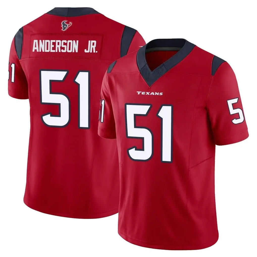 Ndoa H.Texans #51 Will Anderson Jr. Player Red Limited Vapor F.U.S.E. Home Game Stitched Jerseys