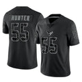 Ndoa H.Texans #55 Danielle Hunter Player Black Reflective Limited Game Stitched Jerseys