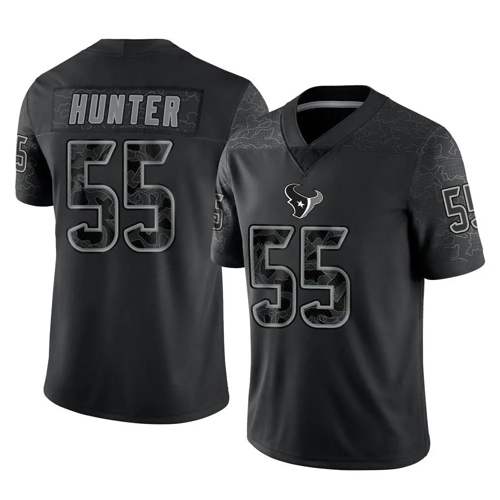 Ndoa H.Texans #55 Danielle Hunter Player Black Reflective Limited Game Stitched Jerseys