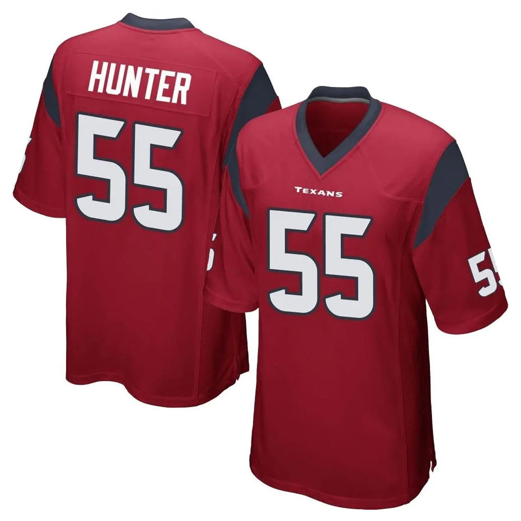 Ndoa H.Texans #55 Danielle Hunter Player Red Home Game Stitched Jerseys