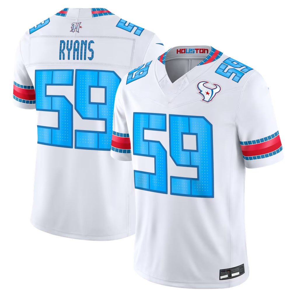 Ndoa H.Texans #59 DeMeco Ryans White 2026 Rivalries Collection Limited Stitched Jerseys