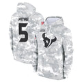 Ndoa H.Texans #5 Jalen Pitre Player Arctic Camo Salute to Service Hoodies Limited Game Stitched Jerseys