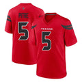 Ndoa H.Texans #5 Jalen Pitre Player Red Alternate Home Game Stitched Jerseys