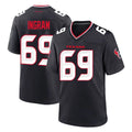Ndoa H.Texans #69 Ed Ingram Player Navy Team Home Game Stitched Jerseys