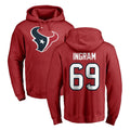 Ndoa H.Texans #69 Ed Ingram Player Red Pro Line Pullover Hoodie Limited Game Stitched Jerseys
