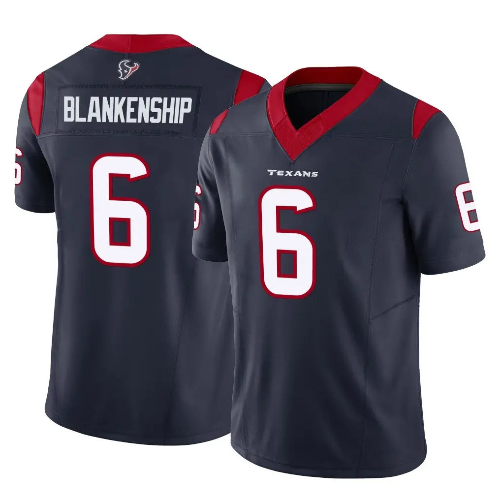 Ndoa H.Texans #6 Reed Blankenship Player Navy Limited Vapor F.U.S.E. Home Game Stitched Jerseys