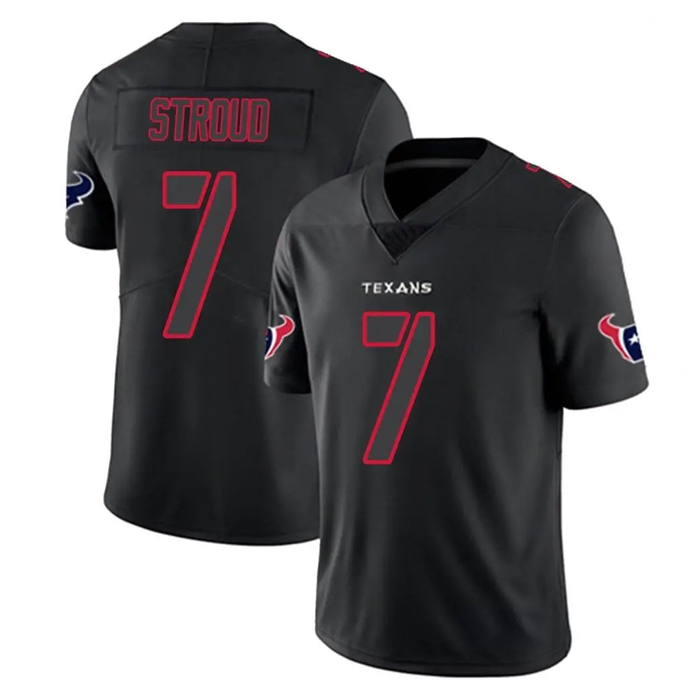 Ndoa H.Texans #7 CJ Stroud Player Black Impact Limited Game Stitched Jerseys