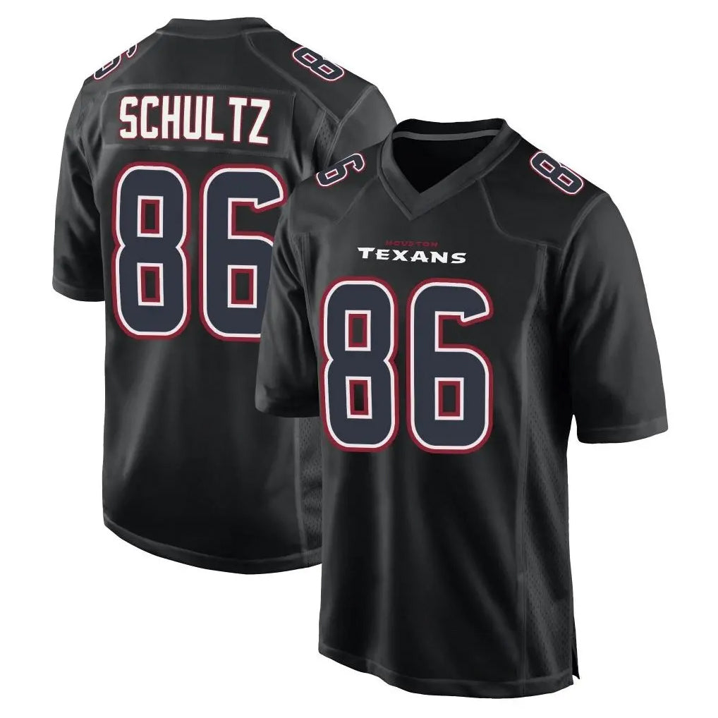 Ndoa H.Texans #86 Dalton Schultz Player Black Fashion Home Game Stitched Jerseys
