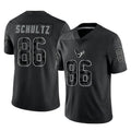 Ndoa H.Texans #86 Dalton Schultz Player Black Reflective Limited Game Stitched Jerseys