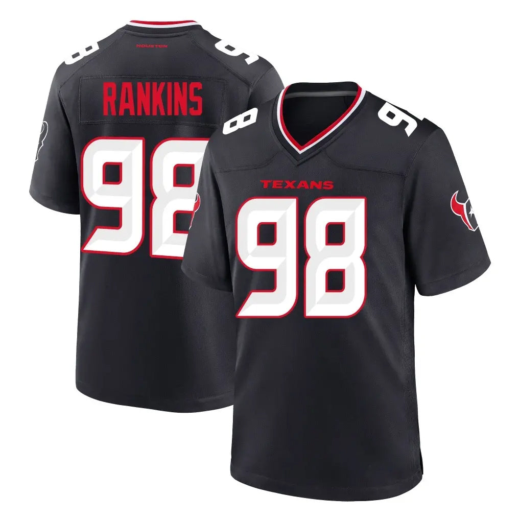 Ndoa H.Texans #98 Sheldon Rankins Player Navy Team Home Game Stitched Jerseys