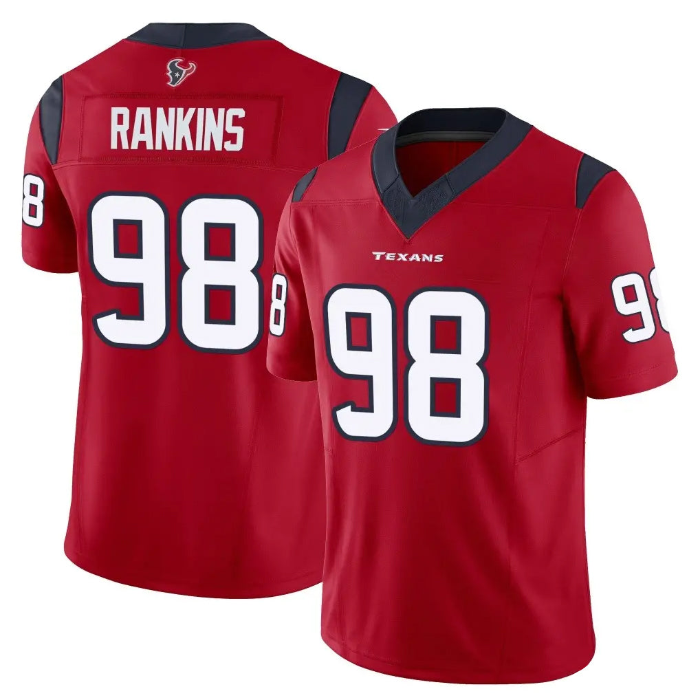 Ndoa H.Texans #98 Sheldon Rankins Player Red Limited Vapor F.U.S.E. Home Game Stitched Jerseys